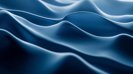 Obraz premium Abstract Blue Waves Smooth Elegant Fabric Texture Background Design Art Silk Soft Style Lines Color 
