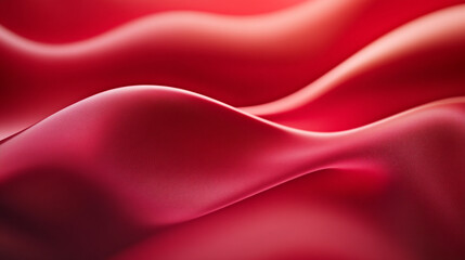 Obraz premium Abstract Red Wave Background Digital Art Design Texture Smooth Elegant Flowing Crimson Silk Waves 