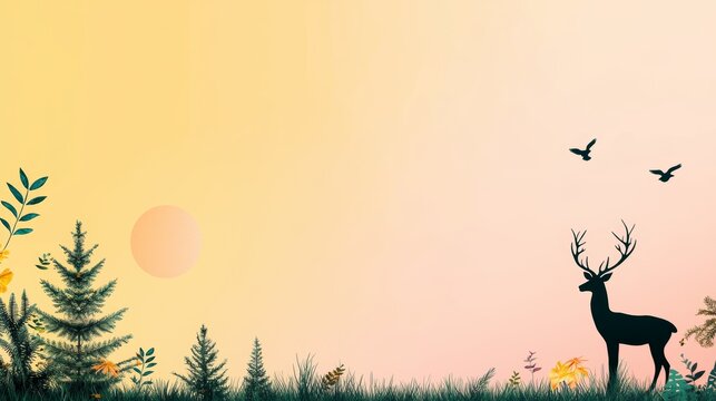 Deforestation from logging affecting wildlife habitats, animal species in danger of extinction, visualizing the conflict between wildlife conservation and logging activities