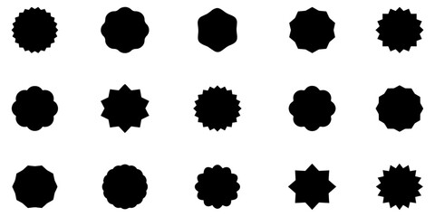 Set price sticker. Sale sticker collection. Set of red starburst, sunburst badges. Label icon sticker. Badge. Design elements best for sale sticker, price tag, mark. Vector illustration. EPS 10