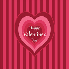 Happy Valentines Day, holiday design for greeting card, poster, congratulate. Invitation or poster for a Valentine`s Day Party. 