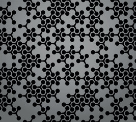 Abstract geometric pattern. A seamless vector background. Gray and black ornament. Graphic modern pattern. Simple lattice graphic design