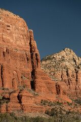 Fototapeta premium Approaching Red rock mountain formations to the north of Oak Creek village - 3
