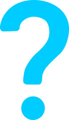blue question mark