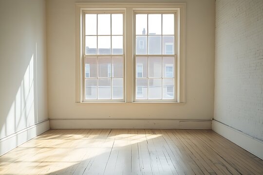 Sparse decor ensures focus remains on light and spatial openness  
