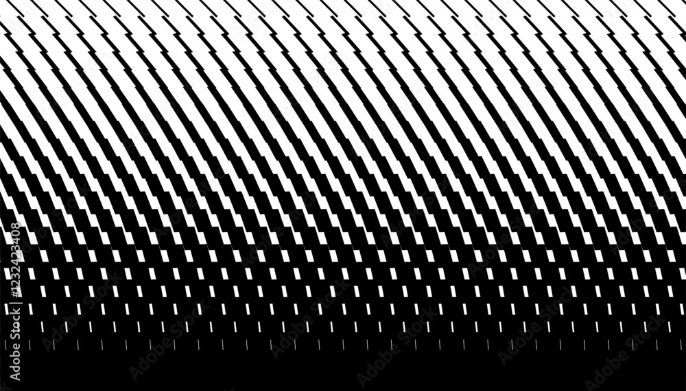 Poster black and white abstract transition pattern for sporty background and jersey design. vector format i