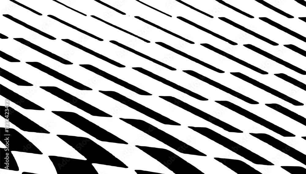 Poster black and white abstract geometric pattern with stripes effect for background and jersey design. ful