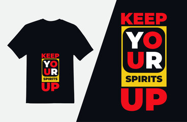 Business tshirt design template, Keep your spirits up