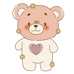 teddy bear, teddy, bear,valentine doodles clipart, love doodles clipart