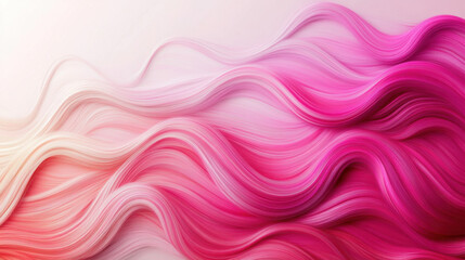 Abstract pink waves flowing smoothly.
