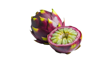 Fresh acai fruit isolated on a transparent, white background