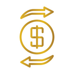 Payment Transfer Color gradient illustration vector icon which can easily modify or edit 
