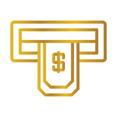 Payment Withdrawal Color gradient illustration vector icon which can easily modify or edit 
