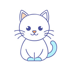 cat icon, cat vector illustration-simple illustration of cat, perfect for cat logos and icons