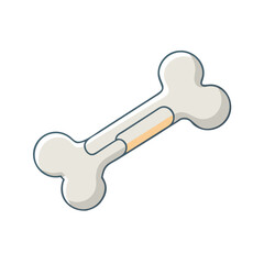 dog bone icon, dog bone vector illustration-simple illustration of dog bone, perfect for dog bone logos and icons