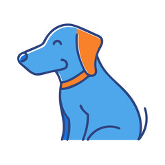 dog icon, dog vector illustration-simple illustration of dog, perfect for dog logos and icons