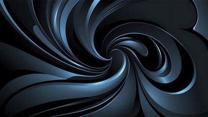 Obraz premium Mystic Waves: Organic Fluid Art in Deep Hues