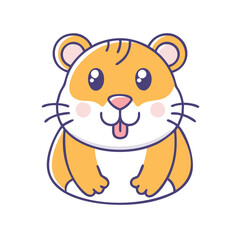 hamster icon, hamster vector illustration-simple illustration of hamster, perfect for hamster logos and icons
