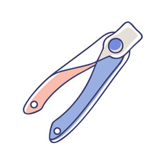 nail clipper icon, nail clipper vector illustration-simple illustration of nail clipper, perfect for nail clipper logos and icons