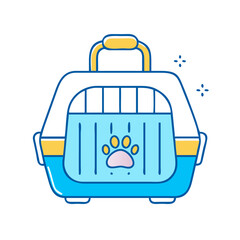 pet carrier icon, pet carrier vector illustration-simple illustration of pet carrier, perfect for pet carrier logos and icons