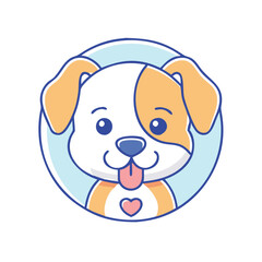 puppy icon, puppy vector illustration-simple illustration of puppy, perfect for puppy logos and icons