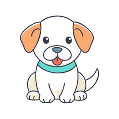 puppy icon, puppy vector illustration-simple illustration of puppy, perfect for puppy logos and icons