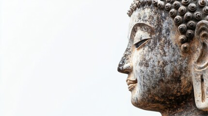 Cheek Statue Forehead Sculpture Nose Temple Eye Facial expression Meditation Art