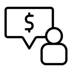 negotiating line icon