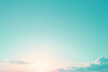 Obraz premium Light blue and green gradient background simp