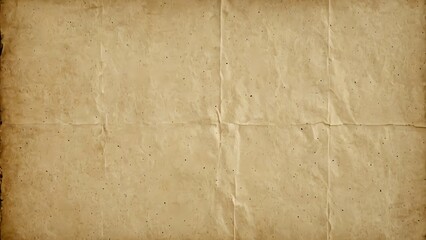 Fototapeta premium ヴィンテージの折り目とシワのある古紙テクスチャ｜Vintage Folded and Wrinkled Aged Paper Texture