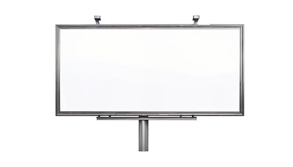 isolated empty advertisement billboard