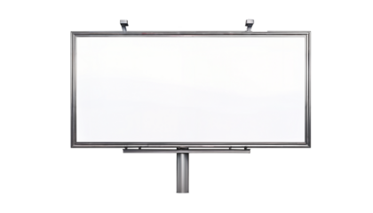 isolated empty advertisement billboard