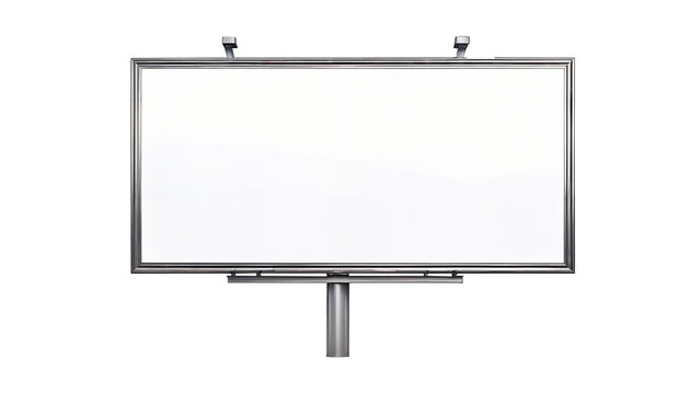 isolated empty advertisement billboard