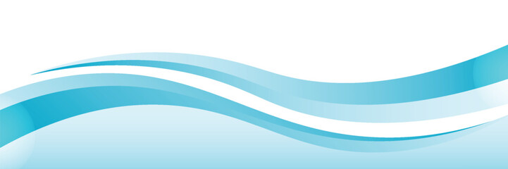 Blue and white business wave banner modern background. vector