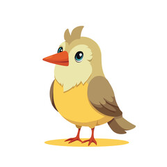 High-quality vector illustration of a bird with clean lines ideal for nature and wildlife themes