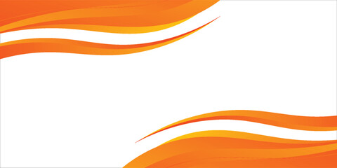 Mobile modern orange banner background. Graphic design banner pattern background template with dynamic wave shapes art concept. EPS 10