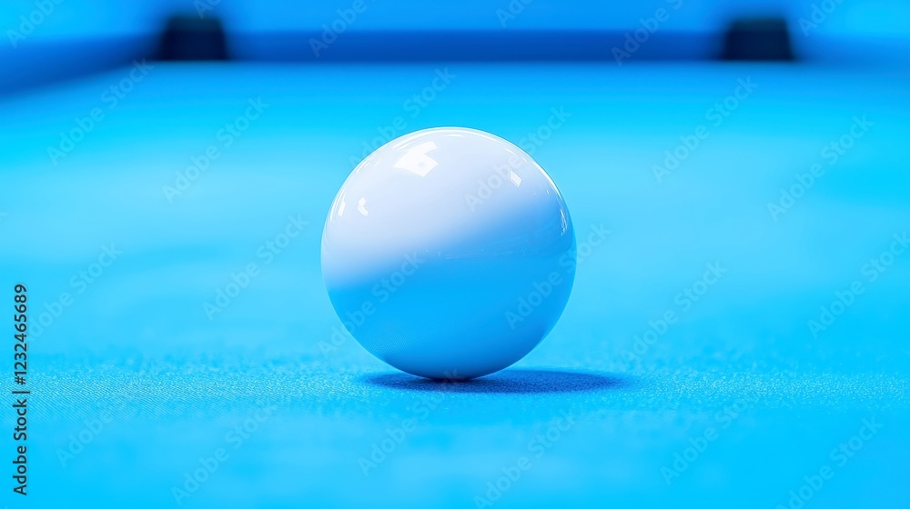 Poster ai billiards bot executing a flawless trick shot, showcasing precision in angle calculation, a sleek