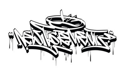 NEW TASTEMENT graffiti tag style design
