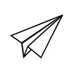 Minimalist Paper Airplane Design – Clean Vector Illustration