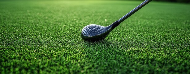 In slow motion, the golf swing unfolds with the club catching the sunlight, showcasing timing and beauty