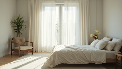 bed and bedroom