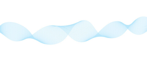 Abstract vector background with blue wavy lines. Blue wave background. Blue lines vector illustration. Curved wave. Abstract wave element.	