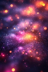 Obraz premium Perfect for birthdays and weddings, abstract glitter backgrounds present a blurred, colorful look