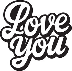 I love you so much typography t-shirt design, vector illustration