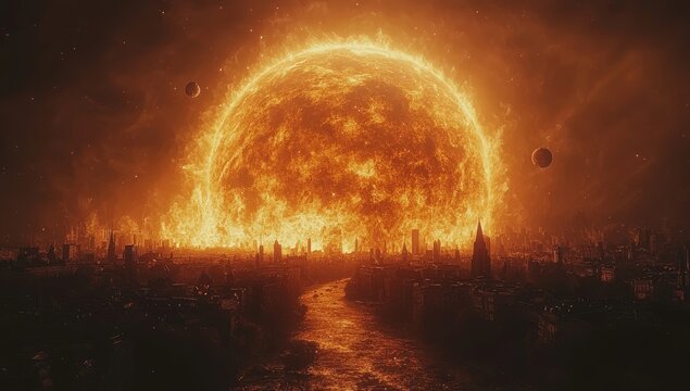 A detailed slow-motion capture of a planetary collision, with debris and dust clouds billowing from the impact, illustrating the violent and transformative processes occurring in space, Stock