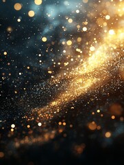 Fototapeta premium St. Patrick's day fresh eve next glowing future year green sparkler party confetti new background bokeh lights year's christmas spark shiny marvellou