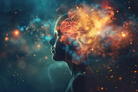 Abstract concept of critical thinking and self-regulation.