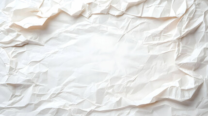 Obraz premium Crumpled white paper texture background design