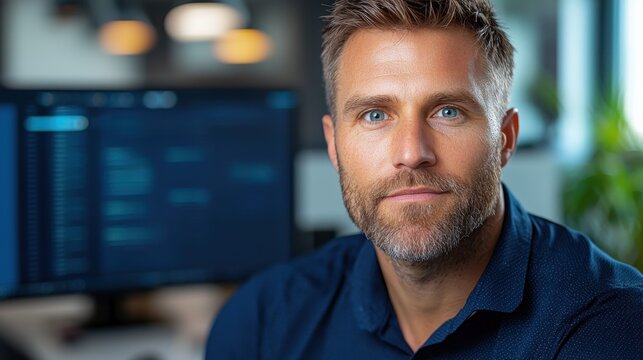 Sophisticated High Tech Workstation with Immersive Data Visualization Displays for Advanced Analytics Strategic Planning and Collaborative Decision Making