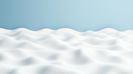 Fototapeta premium Soft Snowy Landscape with Gentle Curves Under Clear Blue Sky